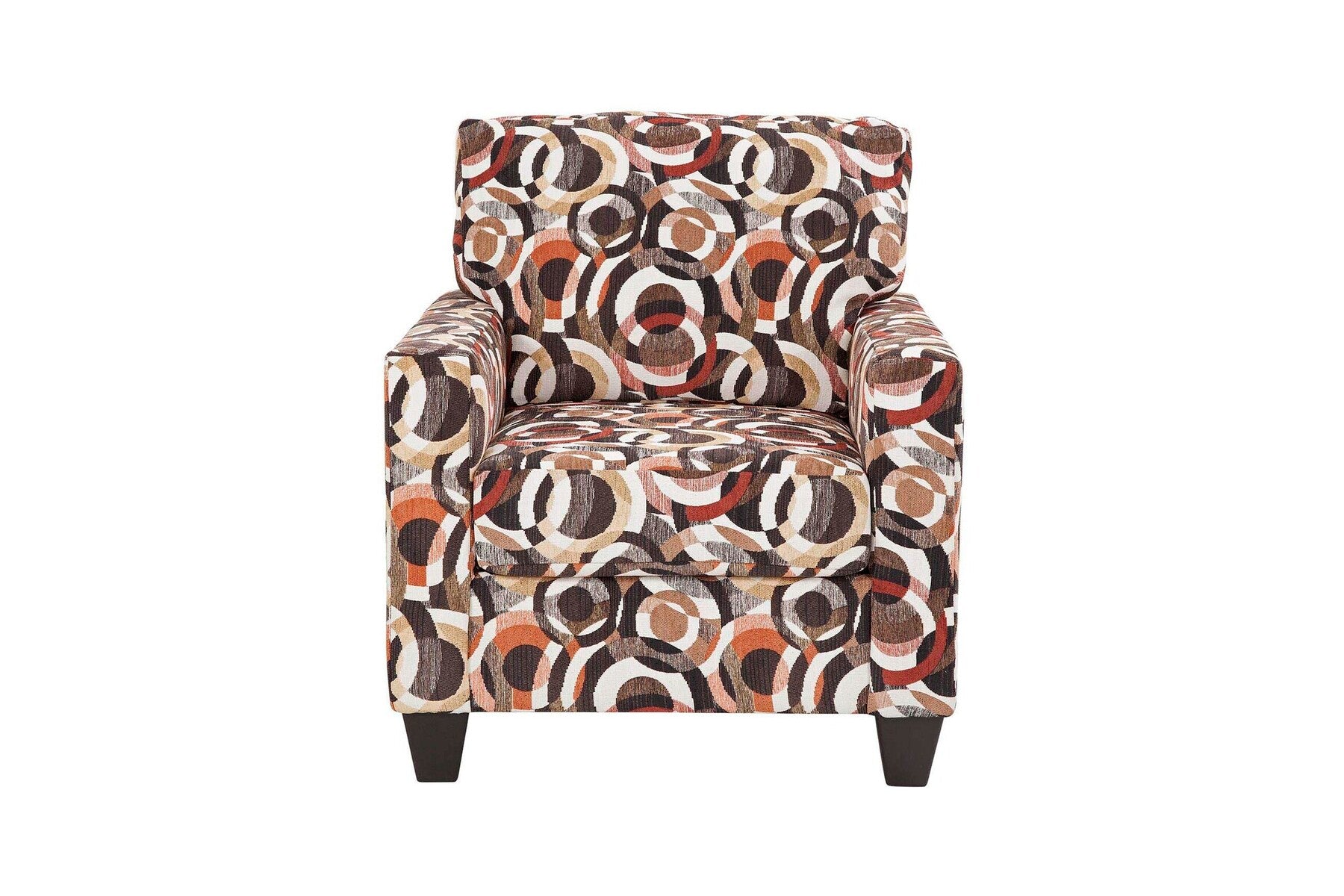 Burgundy print outlet accent chair