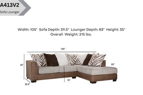 A413V2 2-Piece Sectional