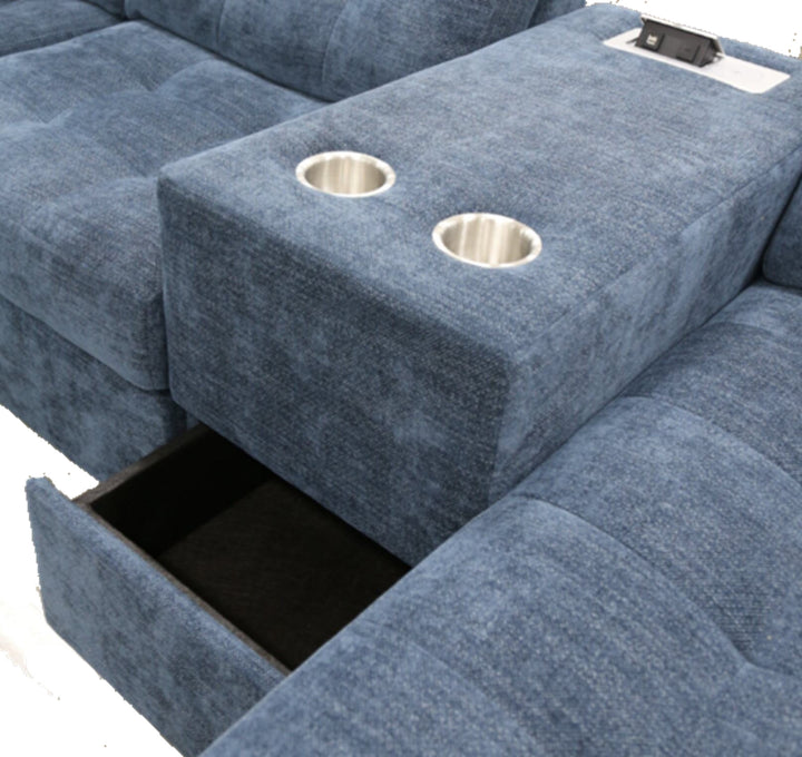 A447V4 7-Piece Modular Sectional with Console and Ottoman